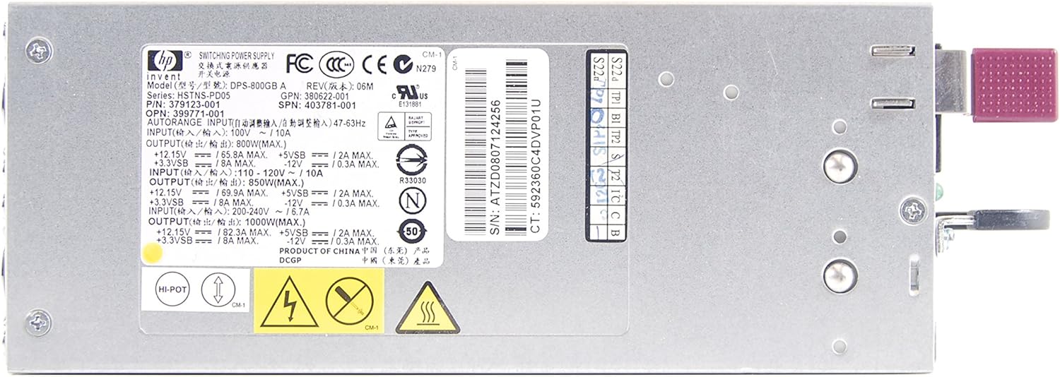 HP 403781-001 DL380 G5 1000W Power Supply